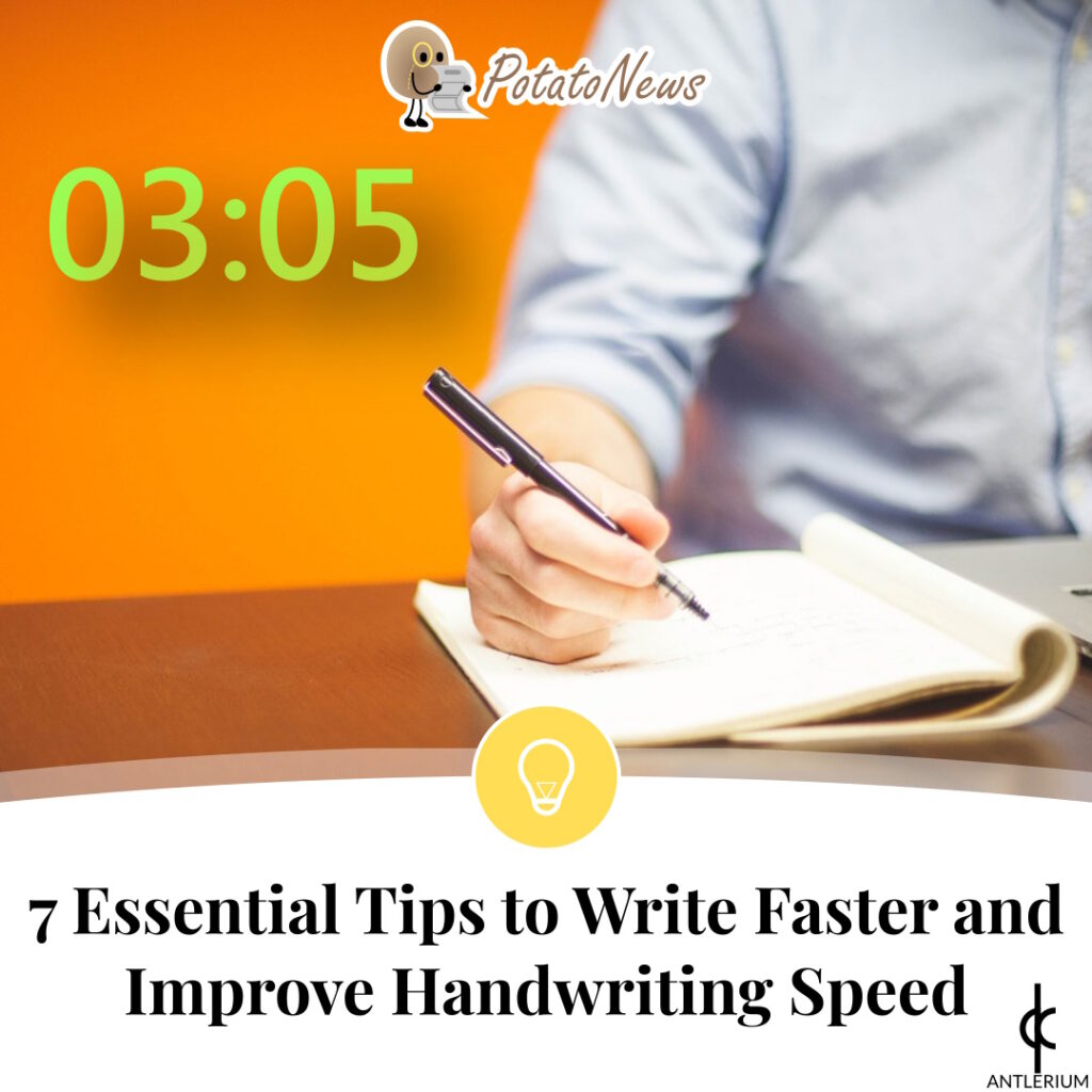 7 Essential Tips to Write Faster and Improve Handwriting Speed